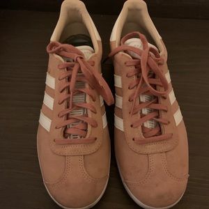 Adidas Gazelle Blush Pink Suede Shoes Size 8